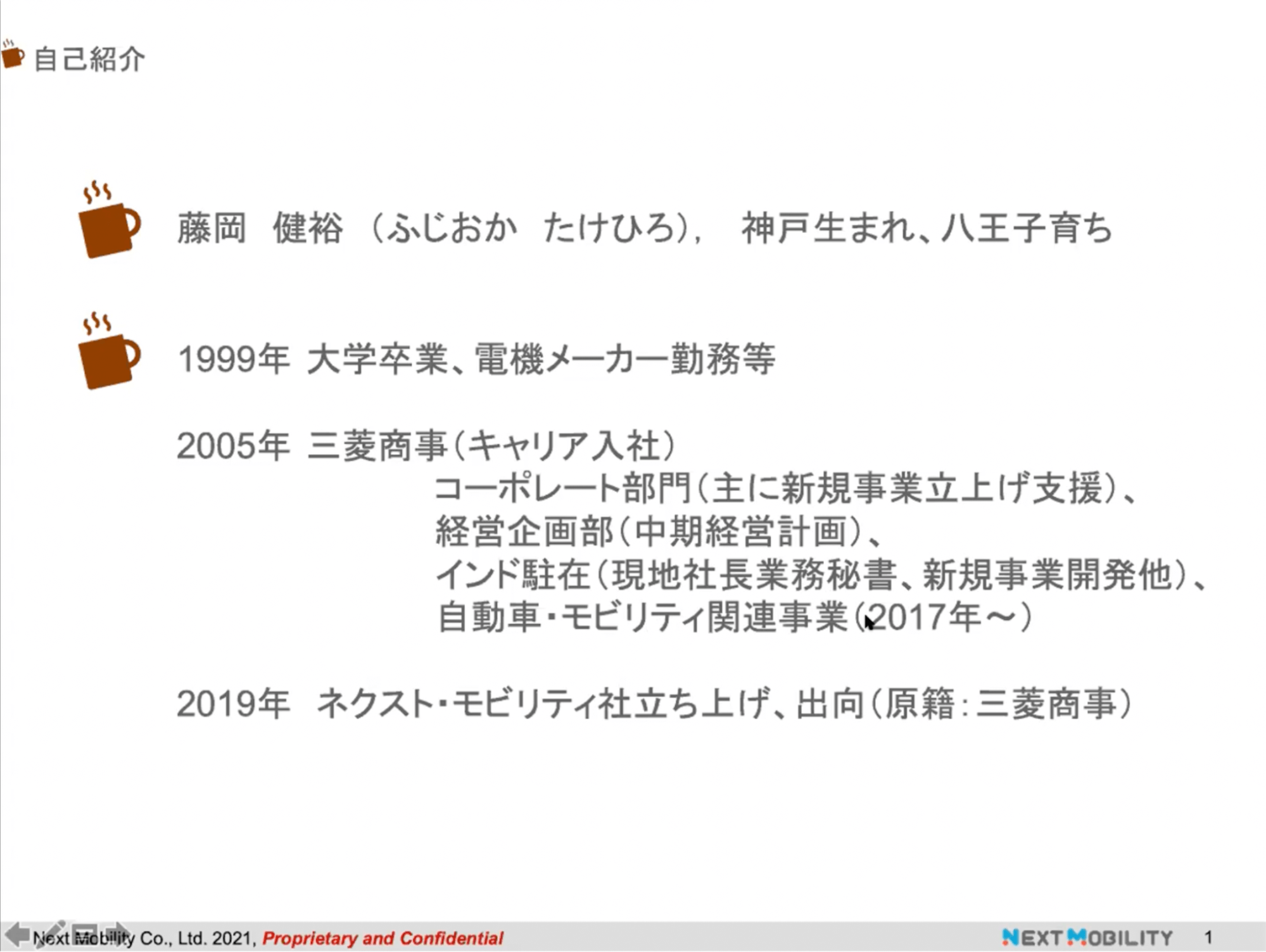 藤岡 健裕さんのプロフィール