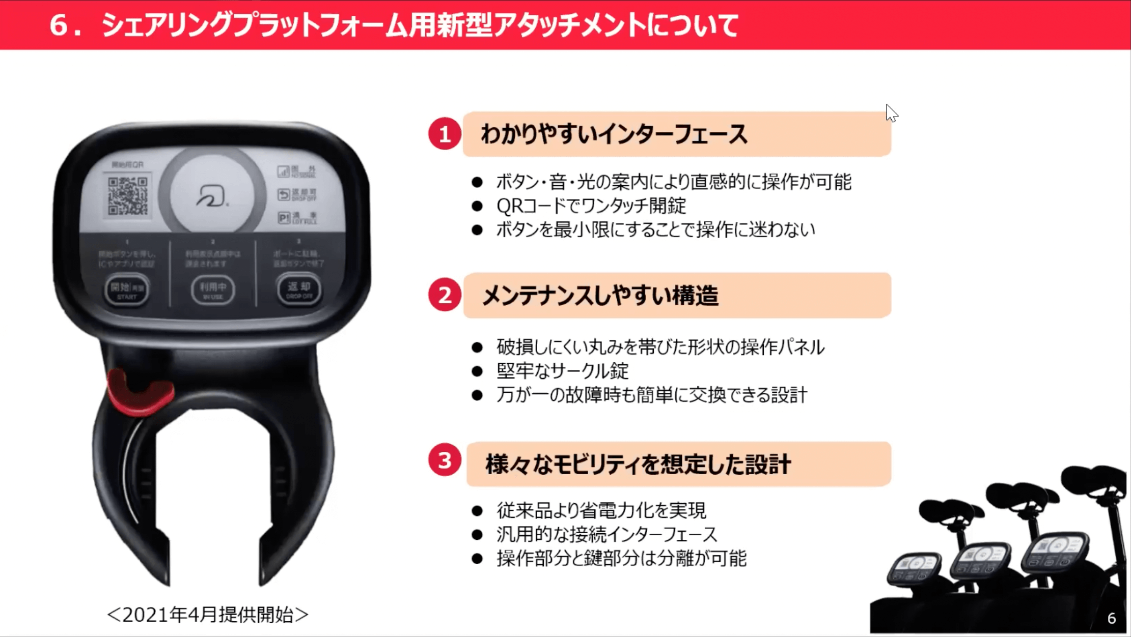 シェアリングプラットフォーム用新型アタッチメントについて