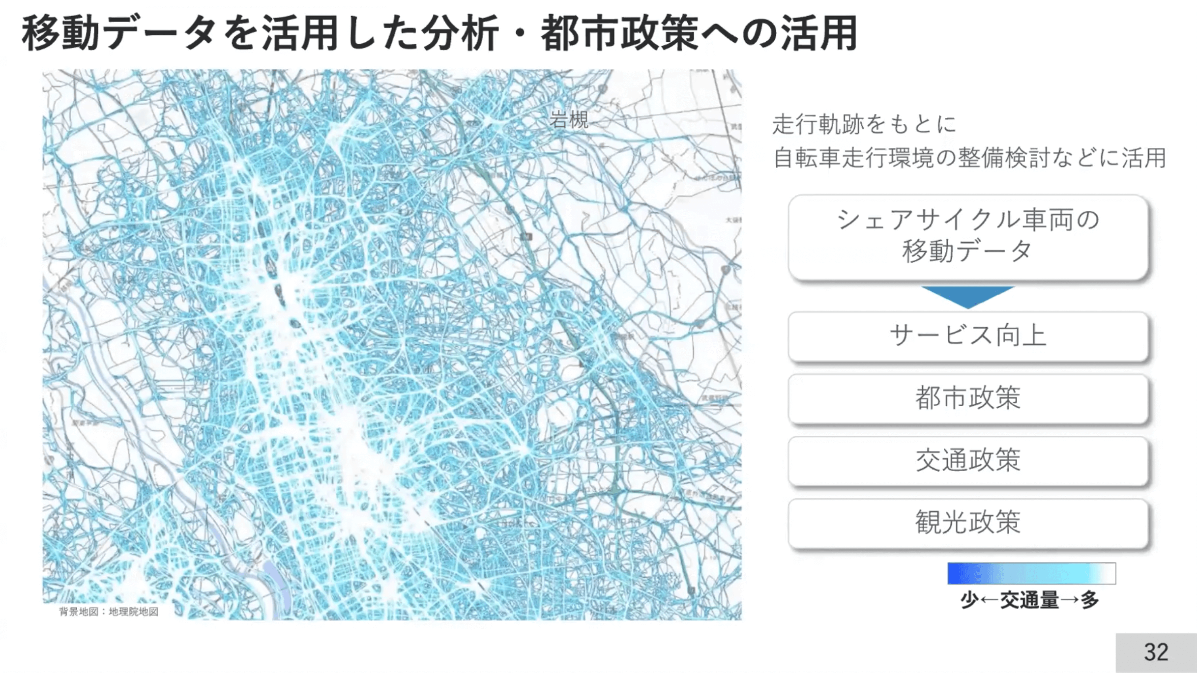 移動データを活用した分析・都市政策への活用