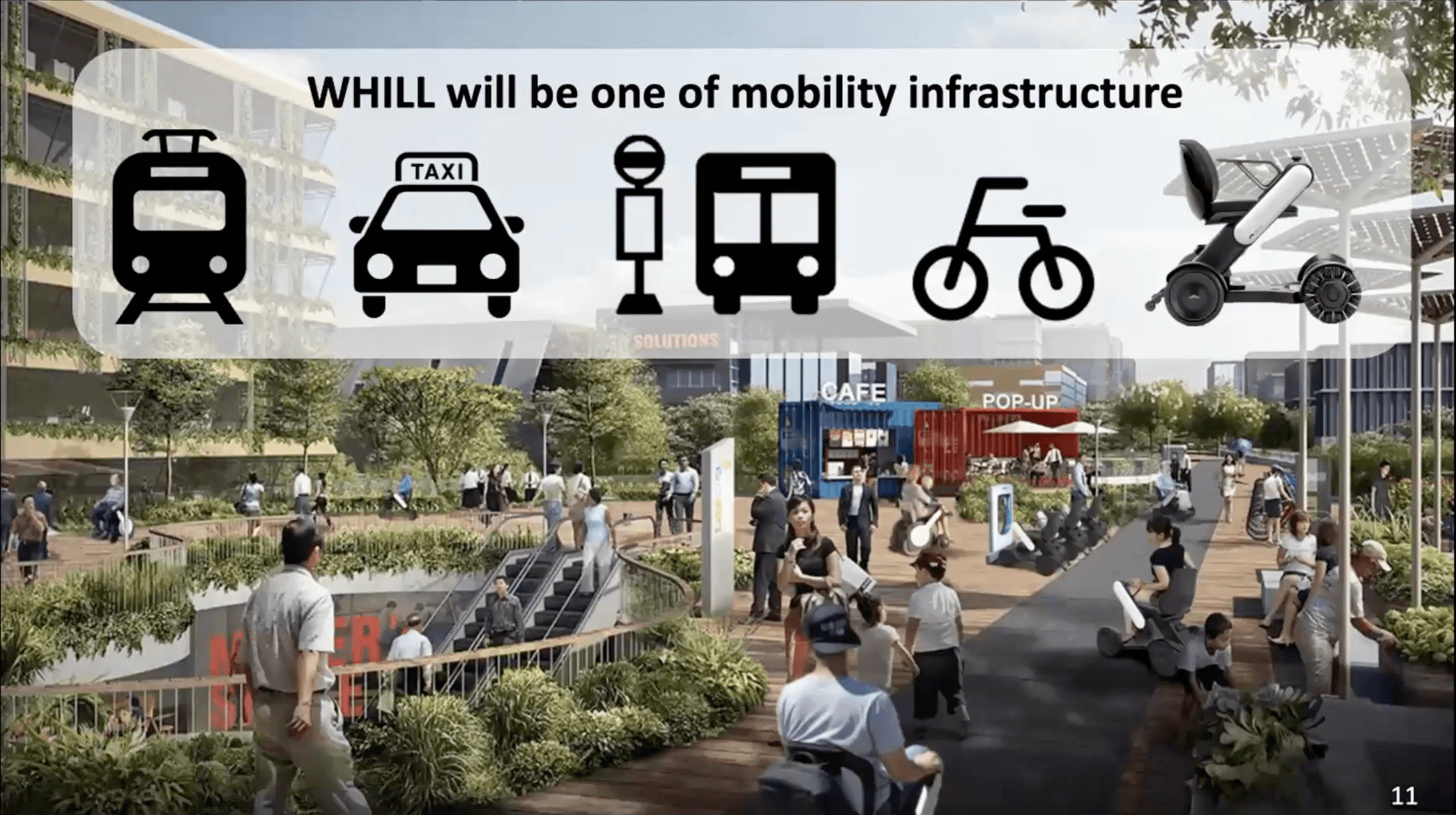 WHILL whill be one of mobility infrastructure
